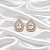 Brinco de Pressão Gota Zircônia Ouro Semijoia 18k06003 - Imagem 1
