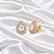 Brinco de Pressão Gota Zircônia Ouro Semijoia 18k06003 - Imagem 3