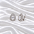 Brinco de Pressão Gota Zircônia Ródio Semijoia 18k06003 - Imagem 3