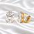 Brinco Argolinha Oval Zircônia Ouro Semijoia 16k04002 - Imagem 4