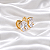 Brinco Argolinha Oval Zircônia Ouro Semijoia 16k04002 - Imagem 3