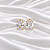 Brinco Argolinha Oval Zircônia Ouro Semijoia 16k04002 - Imagem 1