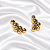 Brinco Morena Canela Ear Cuff Black Diamond Ouro Semijoia - Imagem 1