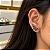 Brinco Morena Canela Ear Cuff Black Diamond Ouro Semijoia - Imagem 2