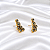 Brinco Morena Canela Ear Cuff Black Diamond Ouro Semijoia - Imagem 3