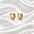 Brinco Mini Argolinha Segundo Furo Ouro Semijoia 16K05014 - Imagem 7