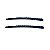 Grampo de cabelo cristal quadrado preto par - Imagem 1