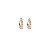 Brinco argolinha segundo furo ouro cristal semijoia 11A04063 - Imagem 1