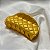 Piranha de cabelo francesa Finestra amarelo fosco matelassê N749YE - Imagem 3