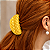 Piranha de Cabelo Francesa Finestra Amarelo Fosco Matelassê N749YE - Imagem 2