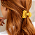 Piranha de Cabelo Francesa Finestra Amarelo Fosco Matelassê N750YE - Imagem 2