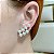 Brinco ear cuff pérolas ouro semijoia 511010626 - Imagem 1