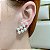 Brinco ear cuff pérolas ouro semijoia 511010626 - Imagem 2