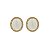 Brinco oval olho de gato zircônia ouro semijoia 19A06033 - Imagem 2