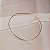 Colar aro fino choker liso ouro semijoia - Imagem 6