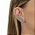 Brinco ear cuff Leticia Sarabia cristal prata - Imagem 2