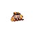 Piranha de cabelo francesa Finestra animal print N313TK - Imagem 1