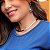 Colar aro choker liso ródio semijoia - Imagem 6