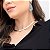Colar aro choker liso ródio semijoia - Imagem 4