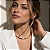 Colar Aro Choker Liso Ródio Semijoia - Imagem 2