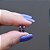 Brinco argolinha fina segundo furo ródio negro zircônia roxo semijoia 16K02030 - Imagem 1
