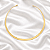 Colar Aro Choker Liso Ouro Semijoia - Imagem 3