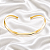 Colar Aro Choker Liso Ouro Semijoia - Imagem 1