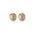 Brinco argola g ouro zircônia cristal semijoia 12A14010 - Imagem 1