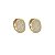 Brinco argola g ouro zircônia cristal semijoia 12A14010 - Imagem 3