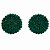 Brinco botão g Leticia Sarabia cristal verde emerald 3901 - Imagem 5