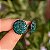 Brinco botão g Leticia Sarabia cristal verde emerald 3901 - Imagem 3