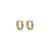Brinco argolinha fina ouro segundo furo strass semijoia  7A07002 - Imagem 1