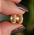 Brinco argolinha segundo furo ouro zircônia semijoia 12A14038 - Imagem 3