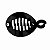 Presilha banana Bianca oval acrílico preto 60 001 - Imagem 1