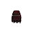 Piranha de cabelo francesa Finestra chocolate strass vermelho N748/2sm - Imagem 2