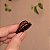 Piranha de cabelo pequena francesa Finestra marrom N280 - Imagem 4