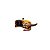 Piranha de cabelo curvada francesa Finestra animal print N342CL - Imagem 3
