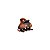 Piranha de cabelo francesa pequena Finestra marrom strass N341/2s - Imagem 1
