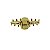 Piranha de cabelo francesa Finestra dourado fosco F2914 Dou - Imagem 2
