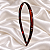 Tiara Fina Finestra Marrom com Strass Cristal 7 mm Francesa N557/5s - Imagem 1