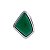Anel geométrico pedra natural ágata verde ródio semijoia - Imagem 3