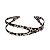 Tiara acrílico Bianca animal print vazada 20 157 - Imagem 3