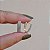 Brinco argolinha metal texturizado ródio e ouro semijoia 18K02004 - Imagem 6
