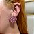 Brinco ponteira Leticia Sarabia médio cristal rosa claro 6624 - Imagem 2