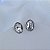 Brinco oval Leticia Sarabia cristal prateado 7197 - Imagem 5