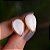 Brinco pressão gota invertida pedra natural madrepérola ouro semijoia - Imagem 1