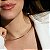 Colar aro fino choker liso ródio semijoia - Imagem 4