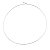 Colar aro fino choker liso ródio semijoia - Imagem 5