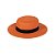 Chapéu praia palha laranja - Imagem 1