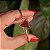 Bracelete geométrico pedra natural ágata vermelha ouro semijoia - Imagem 1